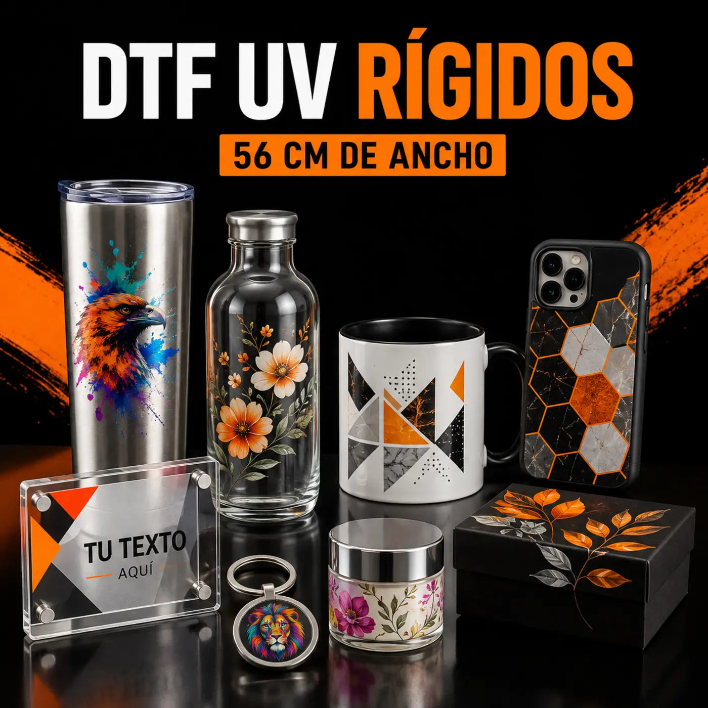 Envía tus pliegos DTF UV de hasta 56 cm de ancho